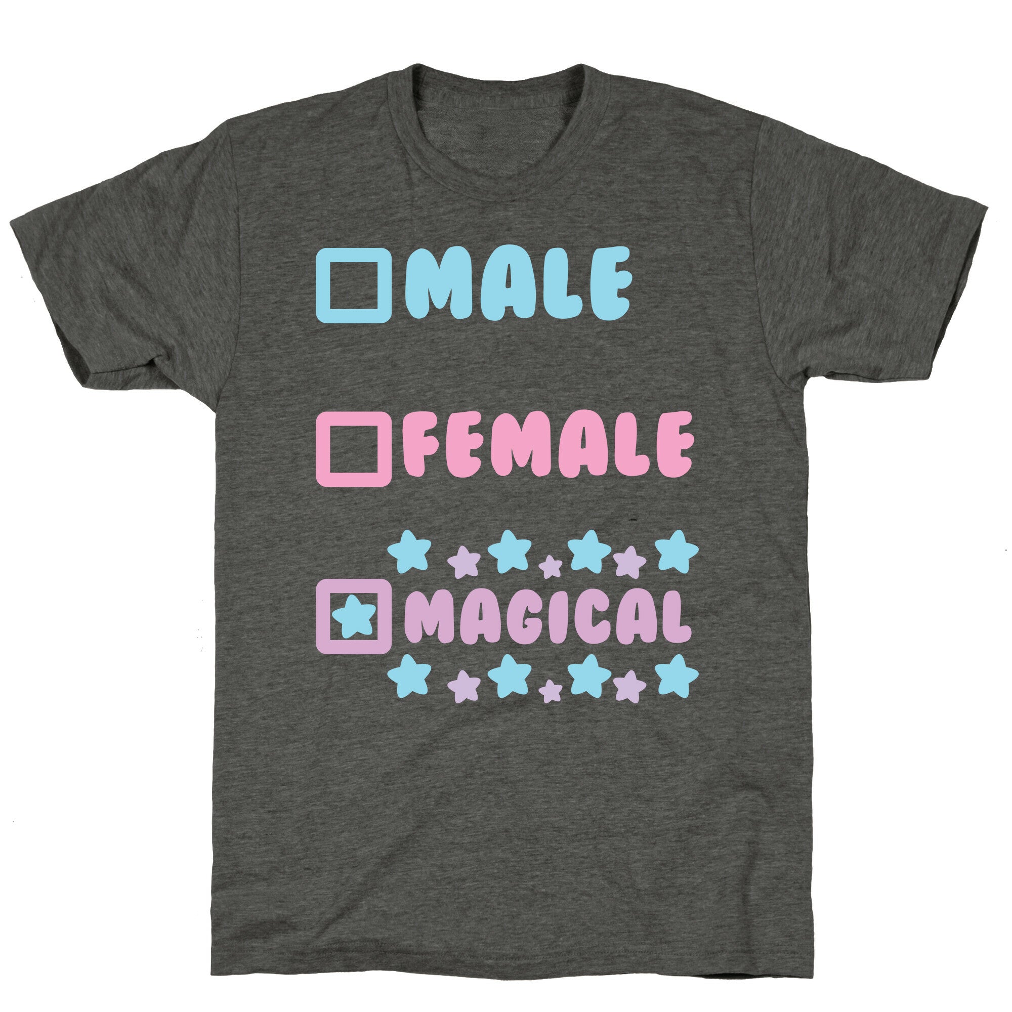 Magical Gender Checklist Unisex Triblend Tee
